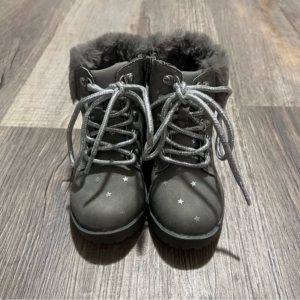 Toddler Girl Grey Boots